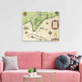 Toile Carte de Floride, de 'Brevis Narratio' (Insitu(Salon))