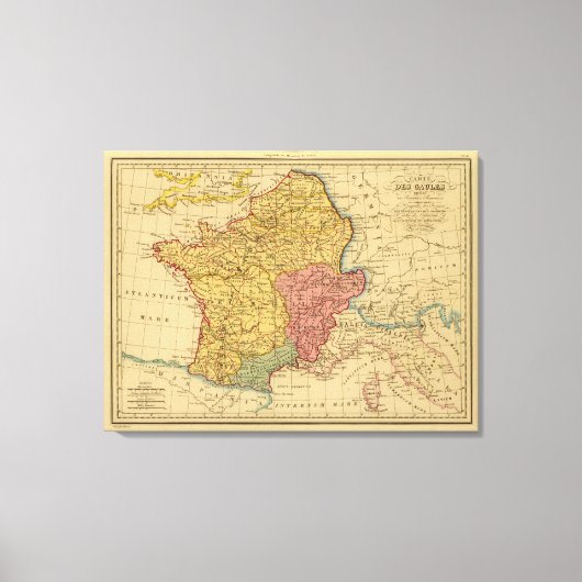 Toile Carte de Gaule (Recto)