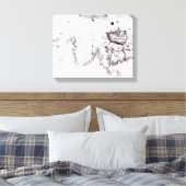 Toile Carte de Grande-Bretagne, France et Espagne, 1473 (Insitu(Chambre))