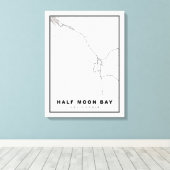 Toile Carte de Half Moon Bay (Insitu (Plancher de Bois))