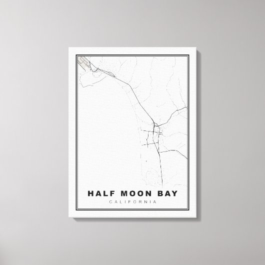 Toile Carte de Half Moon Bay (Recto)