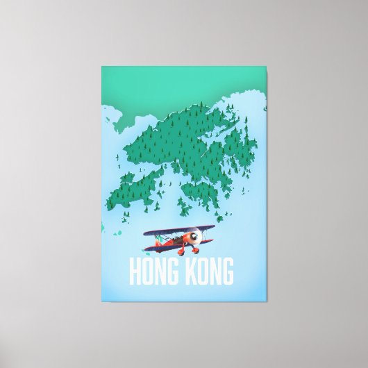 Toile Carte de Hong Kong (Recto)