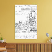 Toile Carte de jeu Fish Pool (Insitu(Salon))