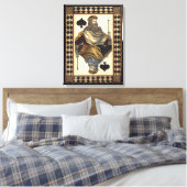 Toile Carte de jeu King of Spades par Vision Studio (Insitu(Chambre))