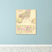 Toile Carte de la baie Casco (Insitu (Plancher de Bois))