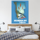 Toile Carte de la californie d'Humboldt (Insitu(Chambre))