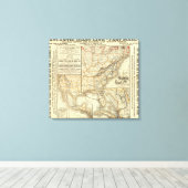 Toile Carte de la côte atlantique (Insitu (Plancher de Bois))