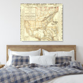 Toile Carte de la côte atlantique (Insitu(Chambre))