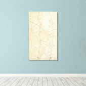 Toile Carte de la côte de la baie Barnegat à Tuckerton C (Insitu (Plancher de Bois))