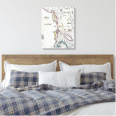 Toile Carte de la côte Est (Insitu(Chambre))