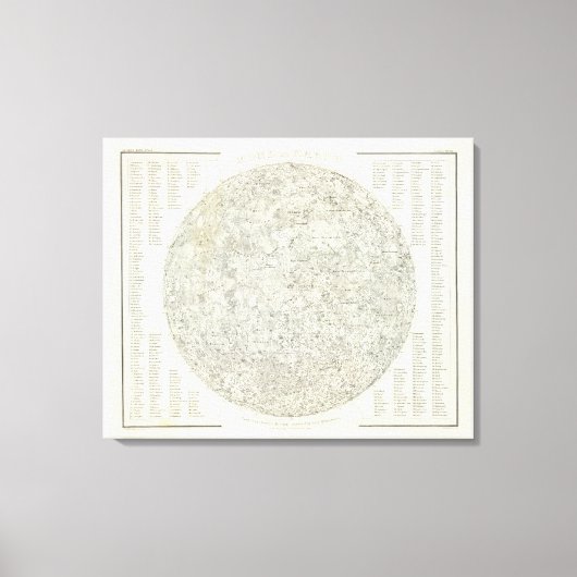Toile Carte de la lune (Recto)
