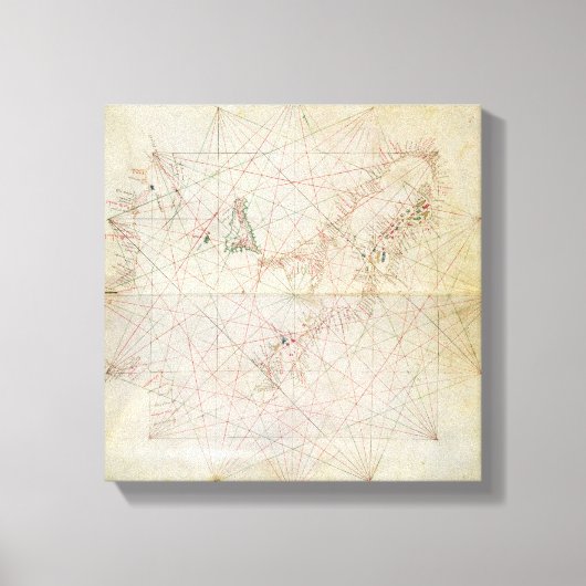 Toile Carte de la mer Adriatique (Recto)