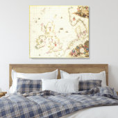 Toile Carte de la mer du Nord, vers 1675 (Insitu(Chambre))