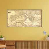 Toile Carte de la mer Méditerranée par Guillaume Sanson (Insitu(Salon))