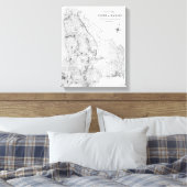 Toile Carte de la paroisse de Hackney (Insitu(Chambre))