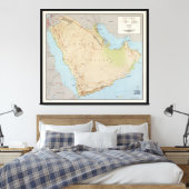 Toile Carte de la péninsule arabique (1969) (Insitu(Chambre))
