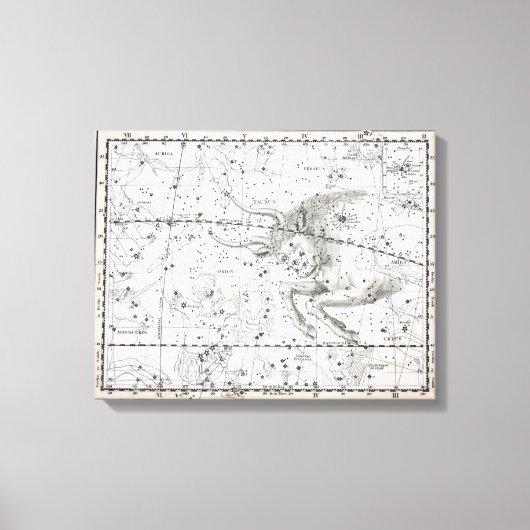 Toile Carte de la plaque Constellations XIV (Recto)