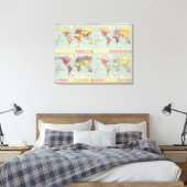 Toile Carte de la population mondiale (Insitu(Chambre))