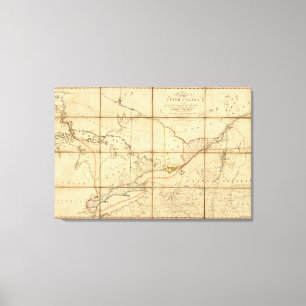 Toile Carte de la province du Haut-Canada