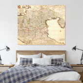 Toile Carte de la région de Venise, Italie (Insitu(Chambre))