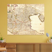 Toile Carte de la région de Venise, Italie (Insitu(Salon))