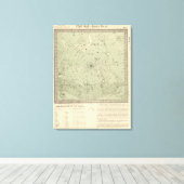 Toile Carte de la région polaire nord (Insitu (Plancher de Bois))