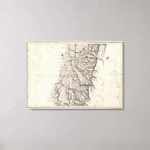 Toile Carte de la République du Chili 3