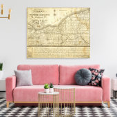 Toile Carte de la réserve de l'Ouest (Insitu(Salon))