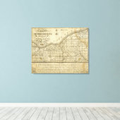 Toile Carte de la réserve de l'Ouest (Insitu (Plancher de Bois))