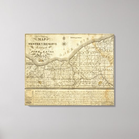 Toile Carte de la réserve de l'Ouest (Recto)
