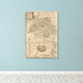 Toile Carte de la Suisse (Insitu (Plancher de Bois))
