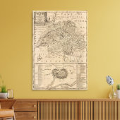 Toile Carte de la Suisse (Insitu(Salon))