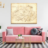 Toile Carte de la Suisse par Arrowsmith (Insitu(Salon))