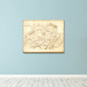 Toile Carte de la Suisse par Arrowsmith (Insitu (Plancher de Bois))
