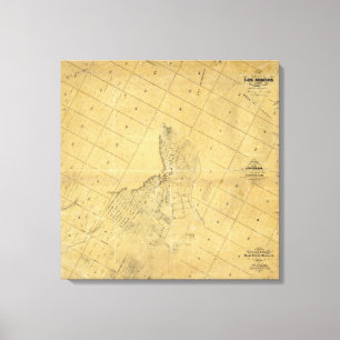 Toile Carte de la ville de Los Angeles