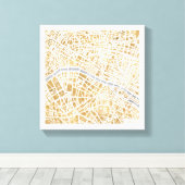 Toile Carte De La Ville De Paris (Insitu (Plancher de Bois))