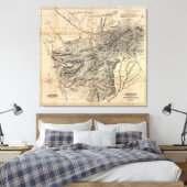 Toile Carte de l'Afghanistan (1879) (Insitu(Chambre))