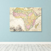 Toile Carte de l'Afrique (Insitu (Plancher de Bois))
