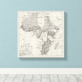 Toile Carte de l'Afrique (Insitu (Plancher de Bois))