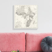 Toile Carte de l'Afrique (Insitu(Salon))