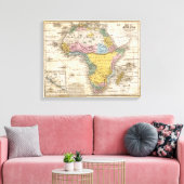 Toile Carte de l'Afrique (Insitu(Salon))