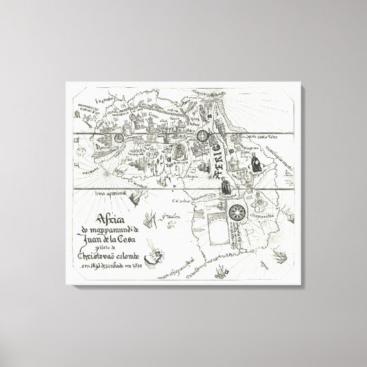 Toile Carte de l'Afrique | 1500 2 (Recto)