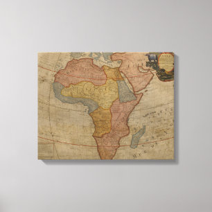 Toile Carte de l'Afrique 1700 2