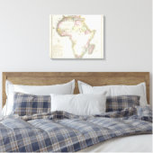Toile Carte de l'Afrique, 1821 (Insitu(Chambre))