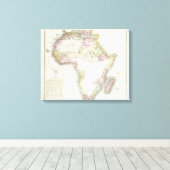Toile Carte de l'Afrique, 1821 (Insitu (Plancher de Bois))