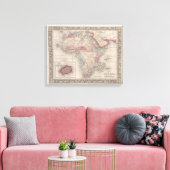 Toile Carte de l'Afrique avec Sainte-Hélène (Insitu(Salon))