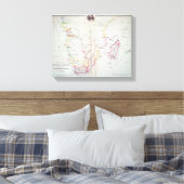 Toile Carte de l'Afrique du Sud illustrant (Insitu(Chambre))