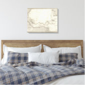 Toile Carte de l'Afrique occidentale (Insitu(Chambre))
