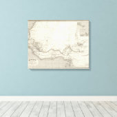 Toile Carte de l'Afrique occidentale (Insitu (Plancher de Bois))
