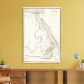 Toile Carte de l'Afrique orientale (Insitu(Salon))